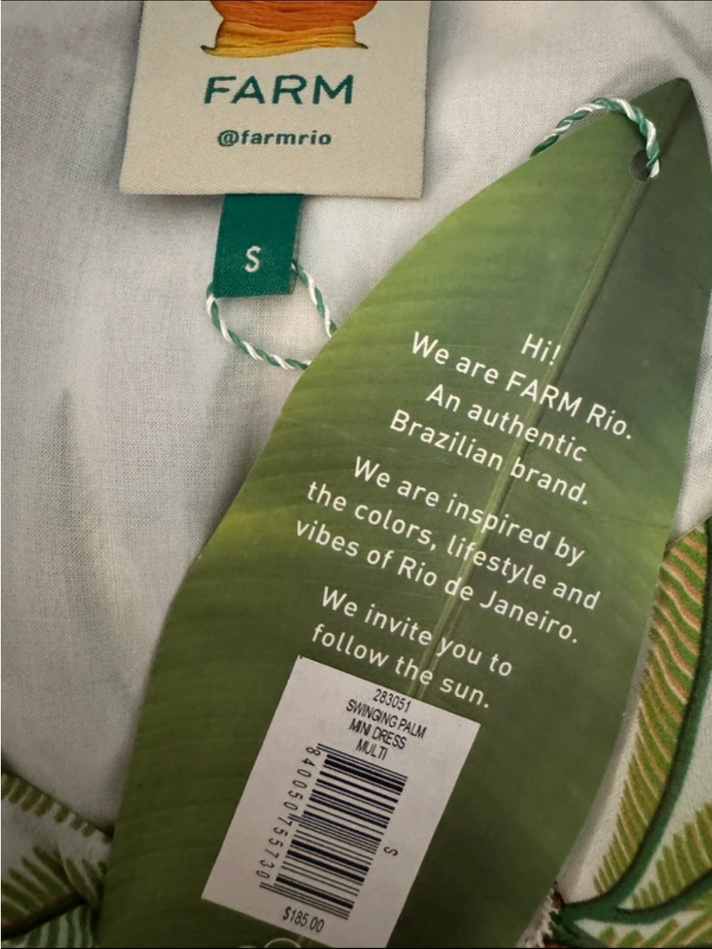 FARM Rio Swinging Palm Mini Dress - Picture 7 of 7